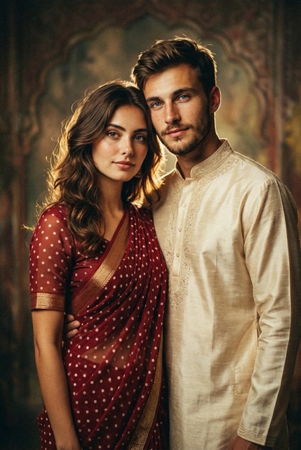 Bollywood Retro Saree Romance